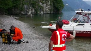 I soccorritori a Lecco