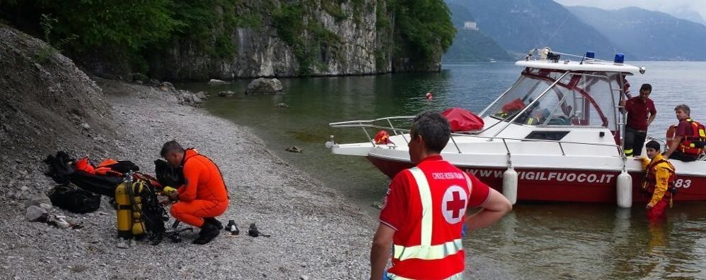 I soccorritori a Lecco