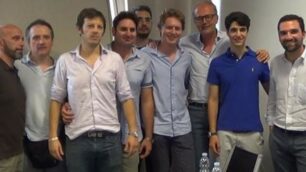 Calcio, Monza 1912: il comitato dei Cuori biancorossi schierato con il presidente Nicola Colombo