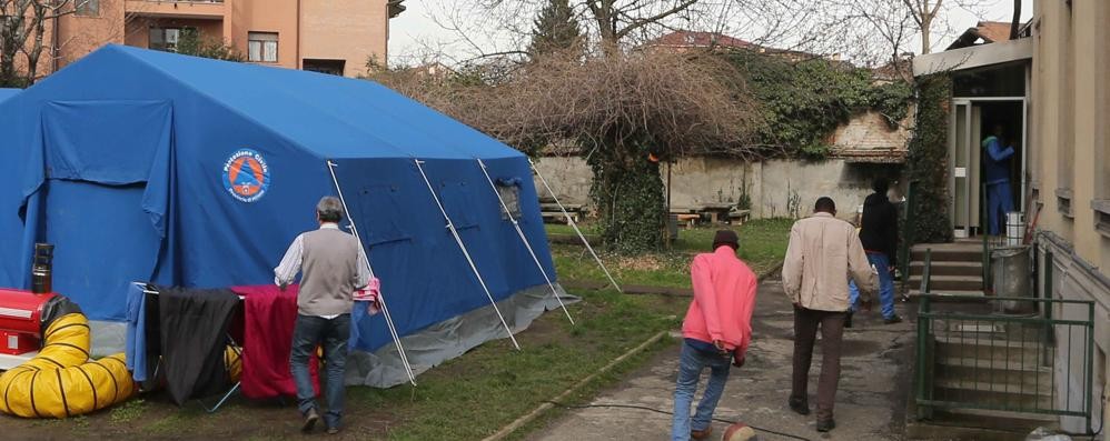 Monza, profughi al centro di via Spallanzani