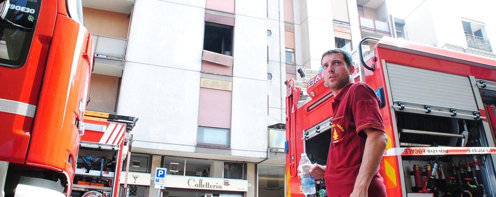 L’incendio di via Garibaldi a Lissone