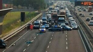 Incidente sulla A4 a Trezzo