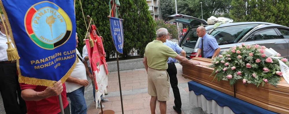 Monza, i funerali di Giorgio Albani