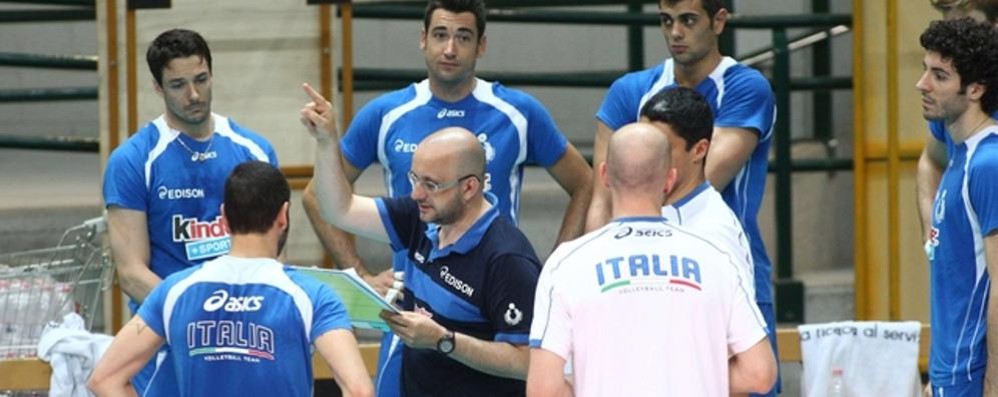 Monza 2011, gli allenamenti della Nazionale di volley di coach Mauro Berruto al PalaIper