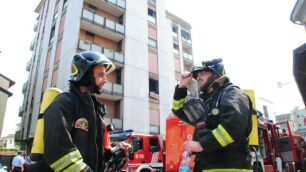 Lissone, incendio nella centrale via Garibaldi