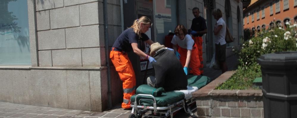 Un malore per il caldo in centro a Monza