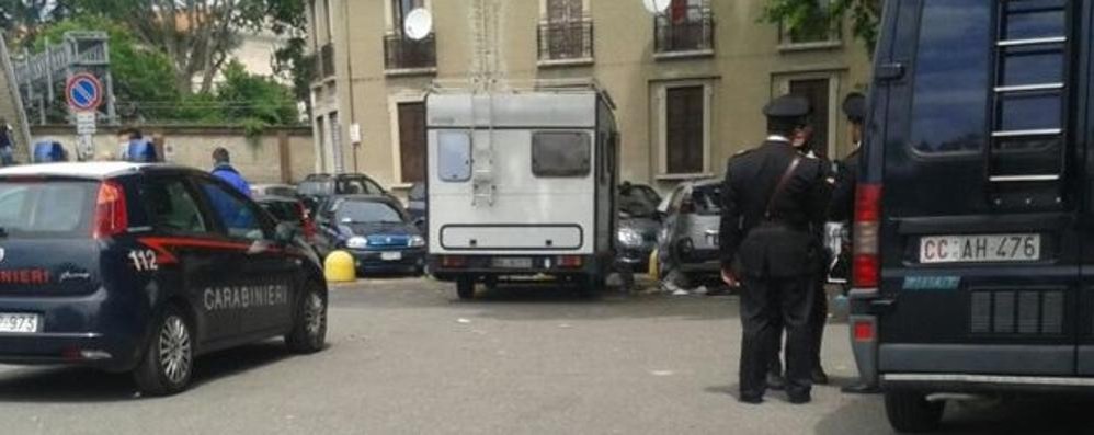 Il camper nel quale il 22 maggio è stato trovato il cadavere