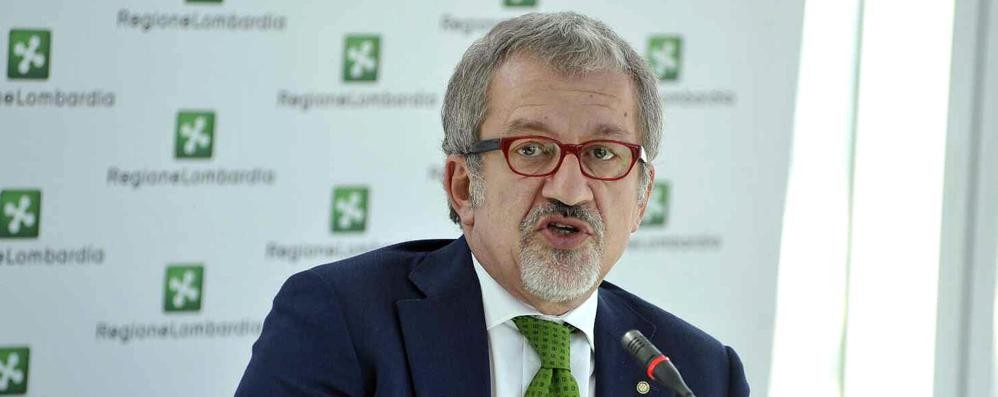 Il presidente della Regione Lombardia, Roberto Maroni