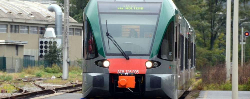 Un treno della linea Molteno-Lecco