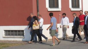 Massimiliano Romeo in visita all’hub provinciale di Agrate Brianza