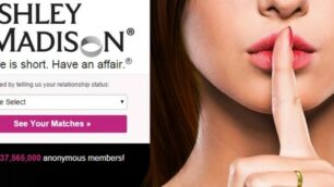 La schermata del portale Ashley Madison