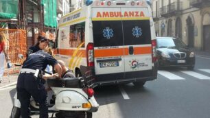 Lecco, il luogo dell’incidente in cui è rimasto ferito il brioschese