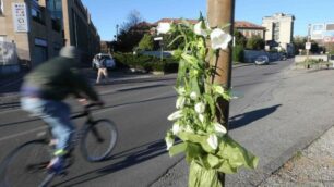 Il luogo del tragico incidente, in via Azzone Visconti