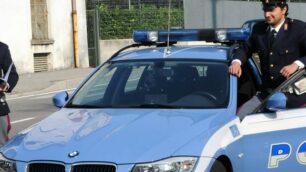 Gli uomini della Polizia stradale di Seregno