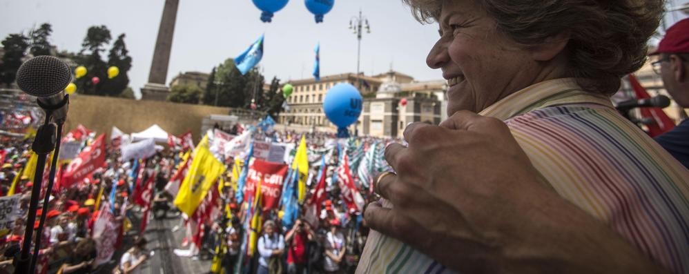 Il segretatrio generale della Cgil, Susanna Camusso, è attesa a Vimercate