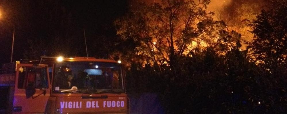 L’intervento dei pompieri di  Lazzate a Cesano Maderno