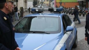 Una pattuglia della polizia di stato di Monza