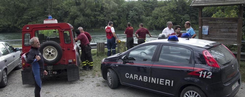 Un cadavere è affiorata nell’Adda a Trezzo