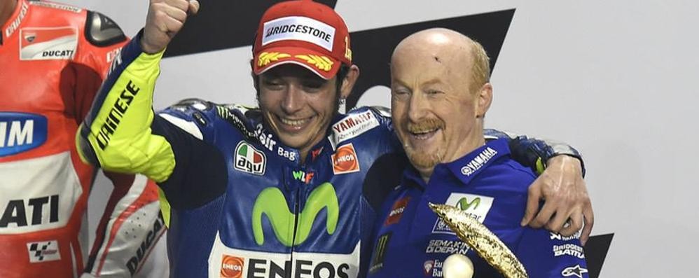 Valentino Rossi con Silvano Galbusera