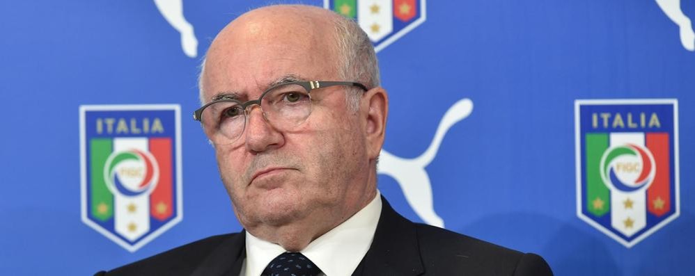 Il presidente della Federcalcio, Carlo Tavecchio