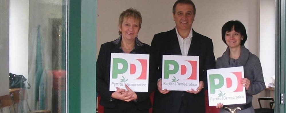 L’ianugurazione della sede del Pd di Besana Brianza, nel 2010