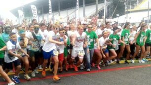 La partenza della Color run all’autodromo di Monza