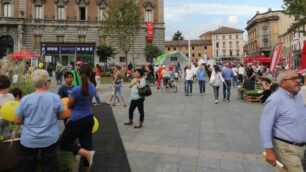 Piazza Trento a Monza durante il Gp