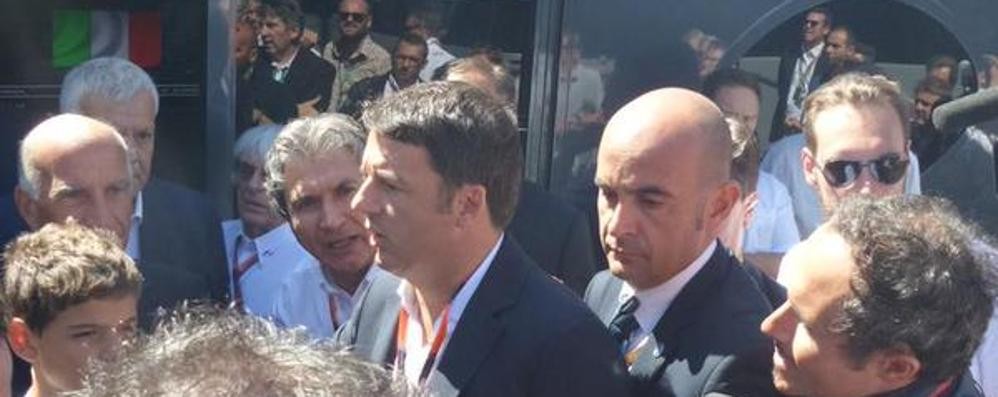 Matteo Renzi all’autodromo