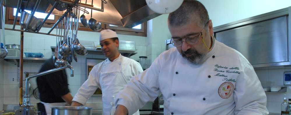 Matteo Scibilia, titolare del ristorante l’Osteria della Buona Condotta