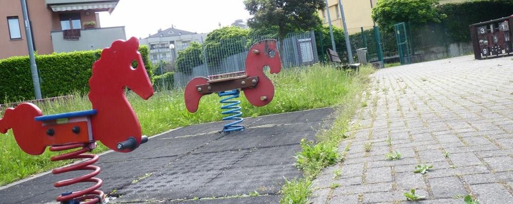 Il parco pubblico di via Gadda, a Monza