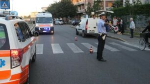 Un incidente in viale Libertà a Monza