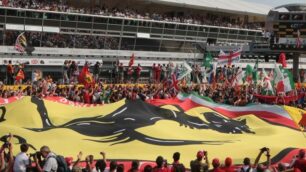 I tifosi in festa all’autodromo