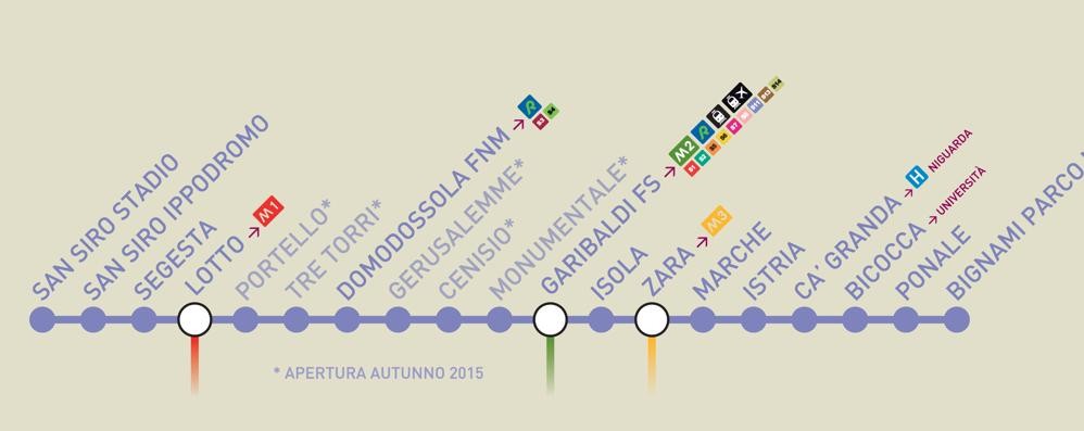 La linea 5 della metropolitana oggi