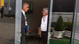 Monza Gran premio d’Italia 2015: incontro Sticchi Damiani - Ecclestone