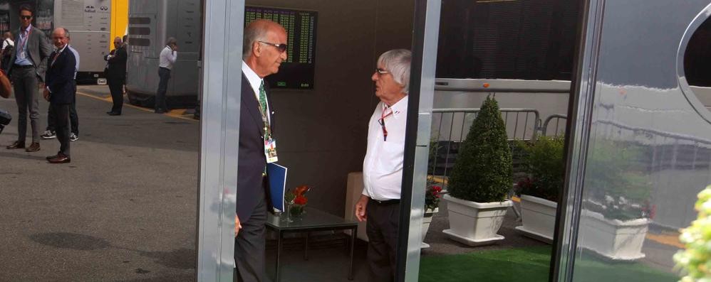 Monza Gran premio d’Italia 2015: incontro Sticchi Damiani - Ecclestone