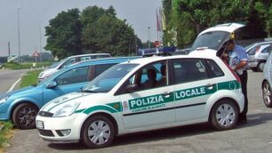 Vigili di Albiate al lavoro