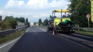 Le asfaltature all’altezza di Villasanta, dopo che il traffico si è sciolto