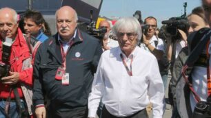 Monza, Gran premio Italia 2015: Bernie Ecclestone prima dell’incontro con Roberto Maroni