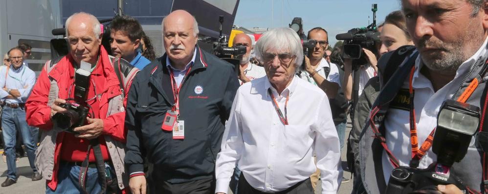 Monza, Gran premio Italia 2015: Bernie Ecclestone prima dell’incontro con Roberto Maroni