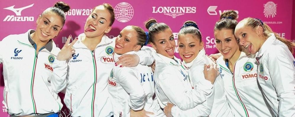 Le azzurre della ginnastica artistica (foto Coni su Twitter)