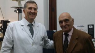 Monza, il dottor Matteo Piovella con Felice Camesasca
