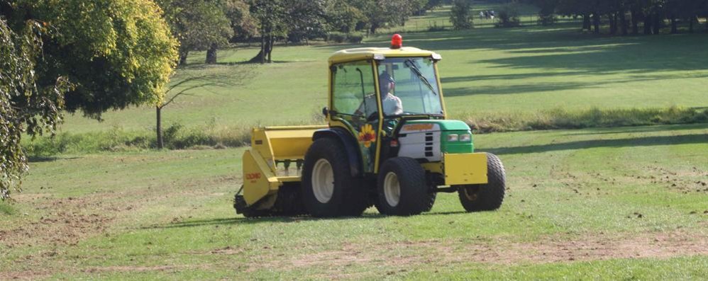 Monza, Giardini reali: semina e riqualificazione del prato centrale