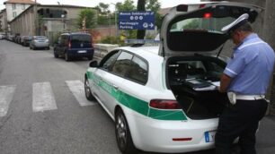Monza, i rilievi della polizia locale
