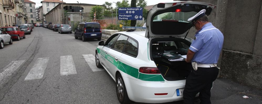 Monza, i rilievi della polizia locale