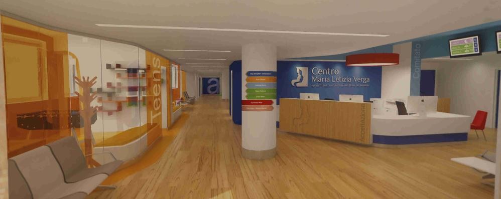 L’ospedale dei bambini di Monza, il  cantiere è stato finanziato dalla fondazione Maria Letizia Verga per bambini affetti da leucemie e mielomi