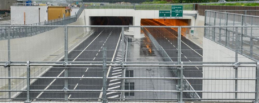 Un cantiere di Pedemontana a Grandate