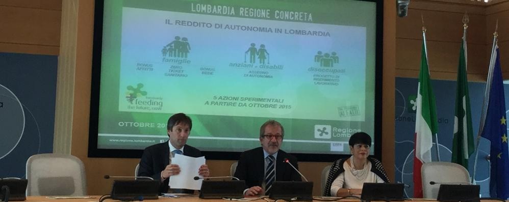 La presentazione in Regione Lombardia del Reddito di autonomia