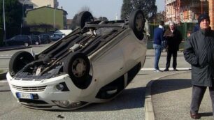 Un incidente sulle strade della Brianza