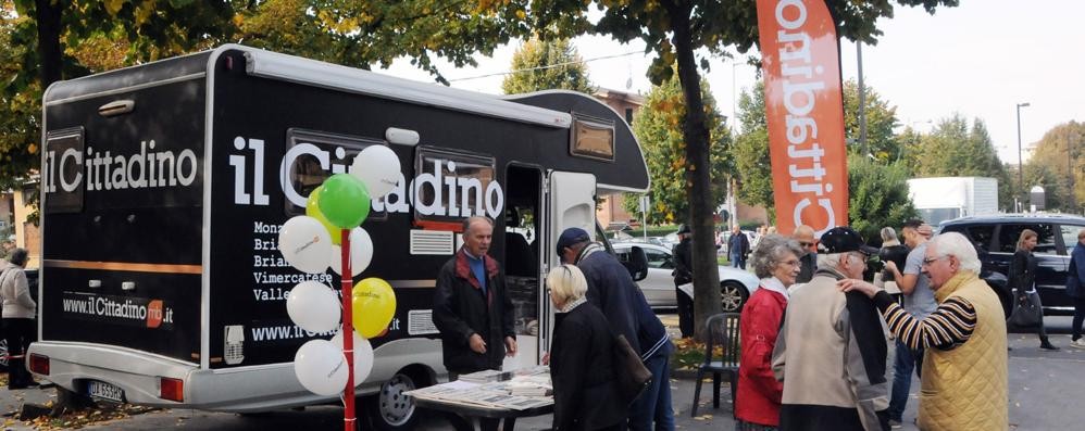 Il camper del Cittadino in una recente presenza a Cesano Maderno