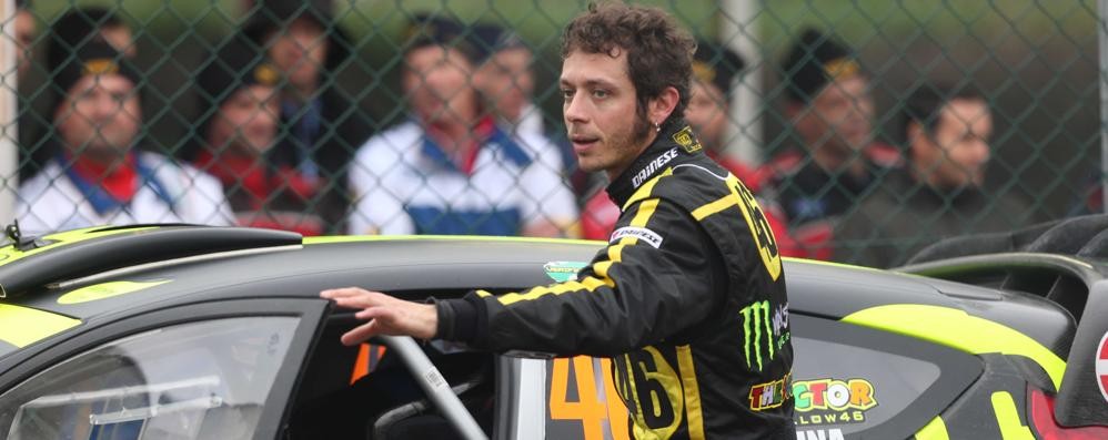 Valentino Rossi nell’edizione 2014 del Rally